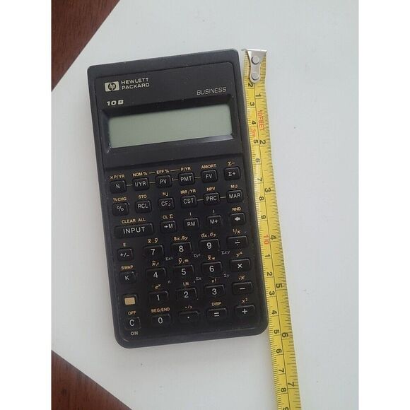 HP-10B Business Calculator Hewlett Packard business vintage retro brown - Picture 8 of 14